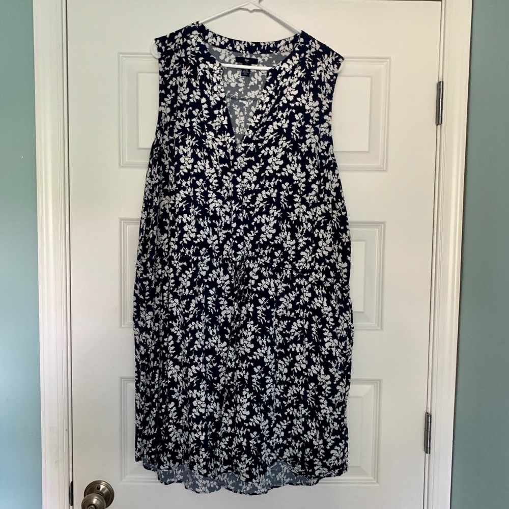Floral Dress with Elastic Waist